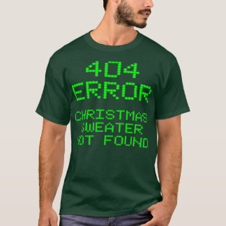 404 Error Christmas Sweater Not Found Funny Comput