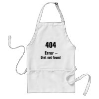 404 Error - Diet Not Found apron