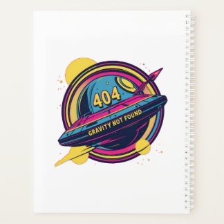 404 Gravity Not Found – Retro Space Pop Art Planner