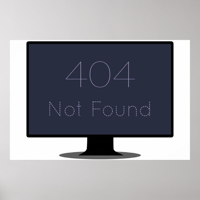 404 Not Found  Poster (Front)