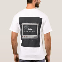 404 : Sommeil Non Trouvé – T-Shirt Glitch Rétro Ga