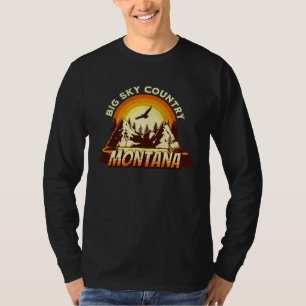 406 Montana Area Code Big Sky Country Montana Outd T-Shirt