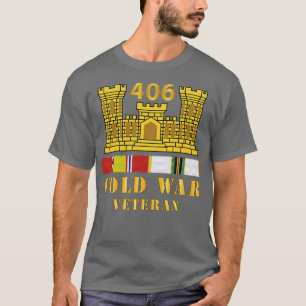 406th Engineer Battalion ENG Branch ColdVeteran w  T-Shirt
