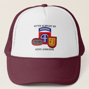 407TH SUPPORT BATTALION 82ND AIRBORNE HAT