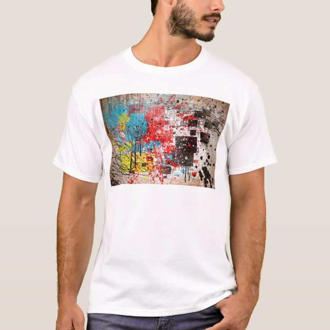40 abstract splatter paint 1 colour zoz.jpg T-Shirt (Front)