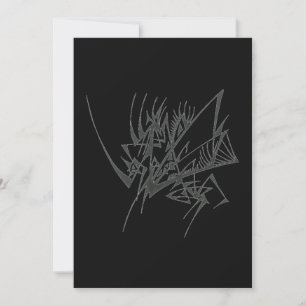 40 Abstract Tribal Tattoo Art Thank You Card