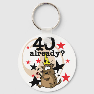 40 Already Birthday Keychain