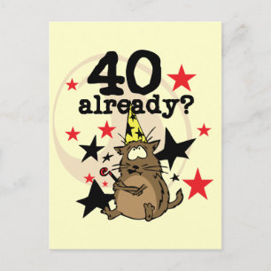 40 Already Birthday Postcard