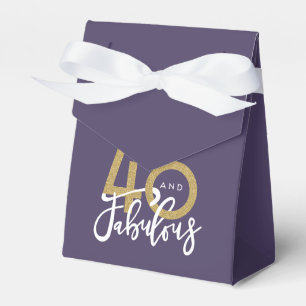 40 and fabulous  favour box
