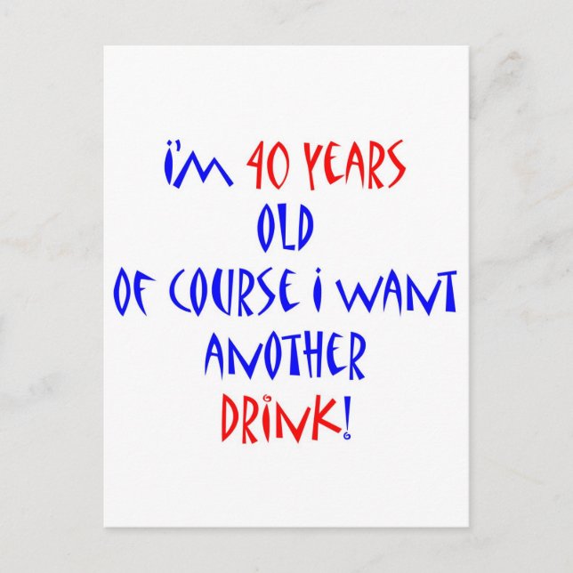 40 another drink postcard (Front)