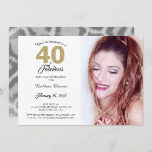 40 ans et fabuleuse invitation à la fête d'anniver