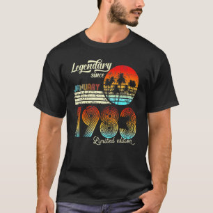 40. Birthday 40 Legendary Since January 1983 T-Shirt