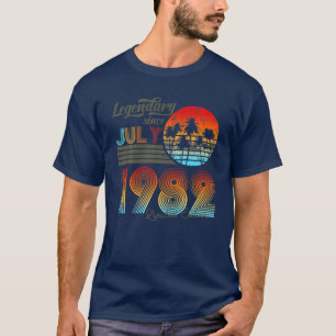 40. Birthday 40 Legendary Since July 1982 T-Shirt