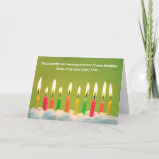 40 Candles 40th Birthday Card {TBA Winner!}