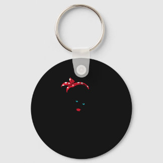 40.Dialysis Nurse Dialysis Nurse Rosie The Riveter Keychain