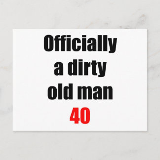 40  Dirty Old Man Postcard