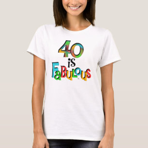 40 est Fabuleux T-shirts et cadeaux d'anniversaire