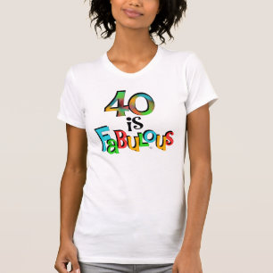 40 est Fabuleux T-shirts et cadeaux d'anniversaire