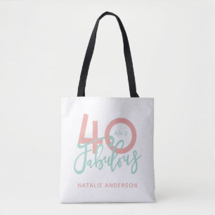 40 et fabuleux sac fourre-tout d'anniversaire rose