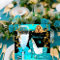 40 Fabulous Teal Blue Gold 40th Birthday Party 3