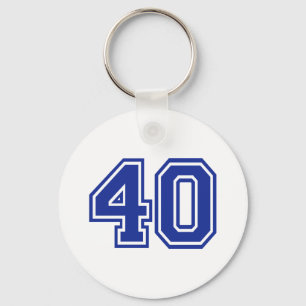 40 - Fourty Keychain