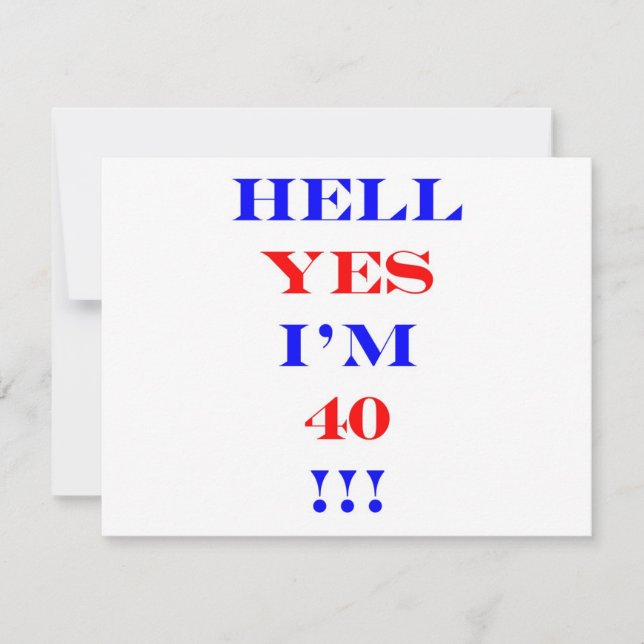 40 Hell yes (Front)