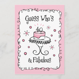 40 invitations faites sur commande fabuleuses