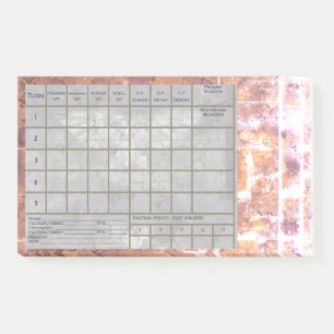 40 K Score Tracker and Battle Report, w/ Notes