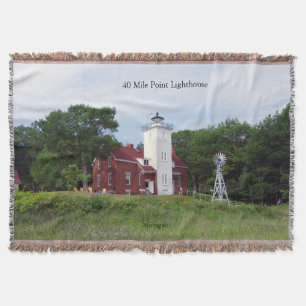 40 Mile Point Lighthouse couverture tissée