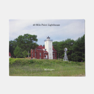 40 Mile Point Lighthouse door mat