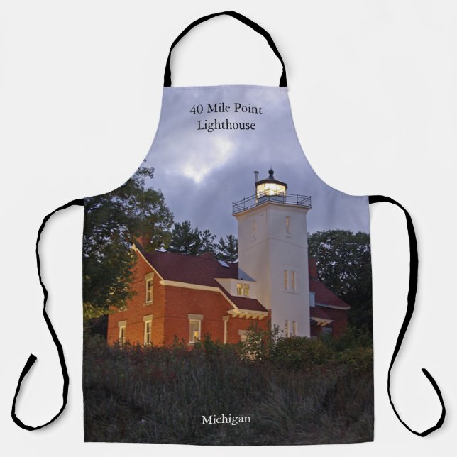 40 Mile Point Lighthouse dusk apron (Front)