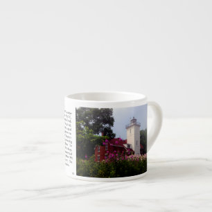 40 Mile Point Lighthouse history espresso mug