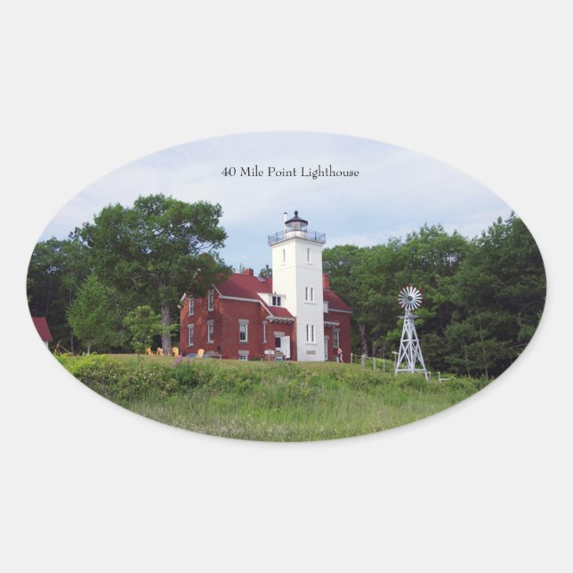 40 Mile Point Lighthouse sticker (Front)
