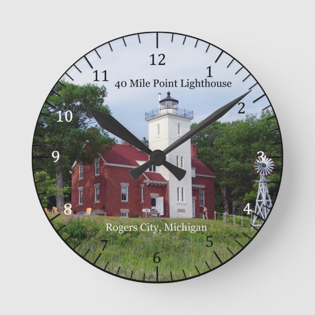 40 mile Point Ligthouse clock (Front)