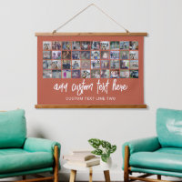 40 Photo Collage - 4 Rows 10 Columns - Script text