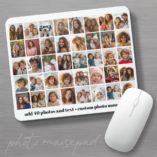 40 Photo Collage - 5 Rows 8 Columns - Script Name Mouse Pad