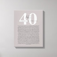 40 reasons why we love you tattoo style gift