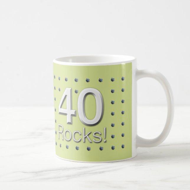 40 Rocks! Coffee Mug (Right)