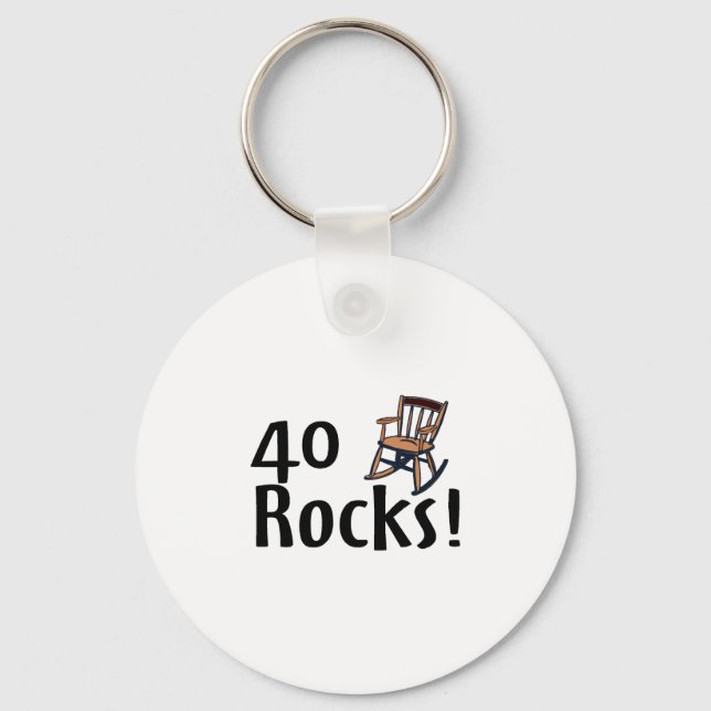 40 Rocks Keychain (Front)