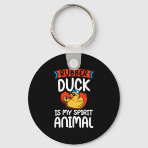 40.Rubber duck for a Duck Lovers Keychain