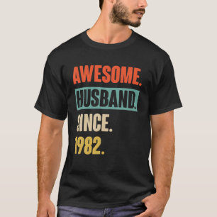 40 Wedding Aniversary Gift Him - Awesome Husband S T-Shirt