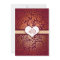 40 wedding anniversary damask red vintage invites