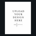 40" x 50" Extra Large Poster - Portrait<br><div class="desc">Customize your card in Templett. After you are done editing,  download your file in a JPG format (don't forget to turn on the bleed option). Upload your design here by clicking on the blue "Personalize" button.</div>