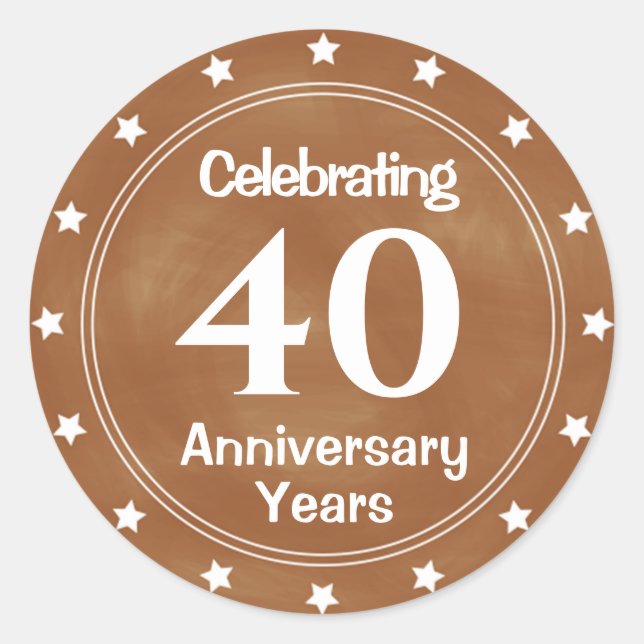 40 Year Anniversary Envelope Seal (Front)