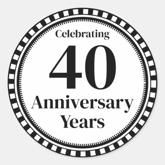 40 Year Anniversary Envelope Seal (Front)