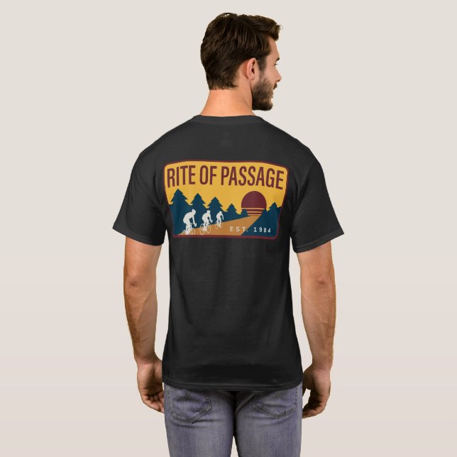40 year logo - black T-Shirt (Back Full)