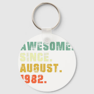 40 Year Old 40th Birthday Gifts Awesome Since Augu Keychain