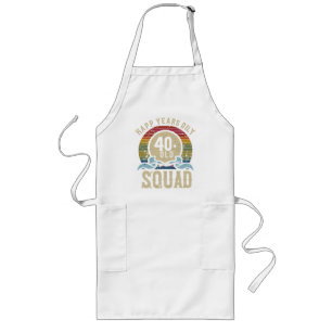 40 Year Old Birthday Squad Vintage Long Apron