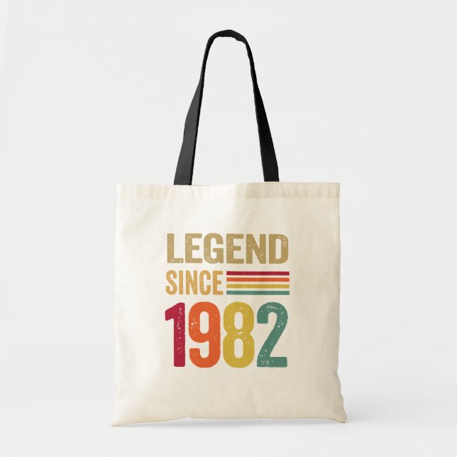 40 Year Old Gifts Legend since 1982 - 40th B-Day Tote Bag (Front)