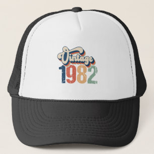 40 Year Old Gifts Vintage 1982 40th Birthday Trucker Hat